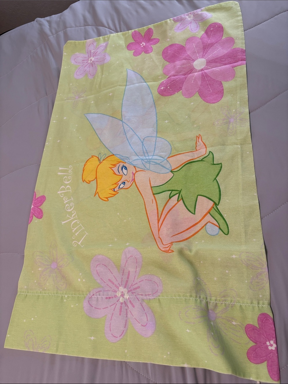 Tinkerbell Disney Y2K Pillowcase Vintage